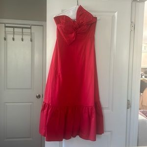 Hutch Midi red bow dress size 4